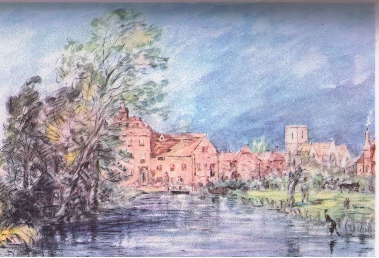 Englantilainen kylä 1821 tekijältä John Constable