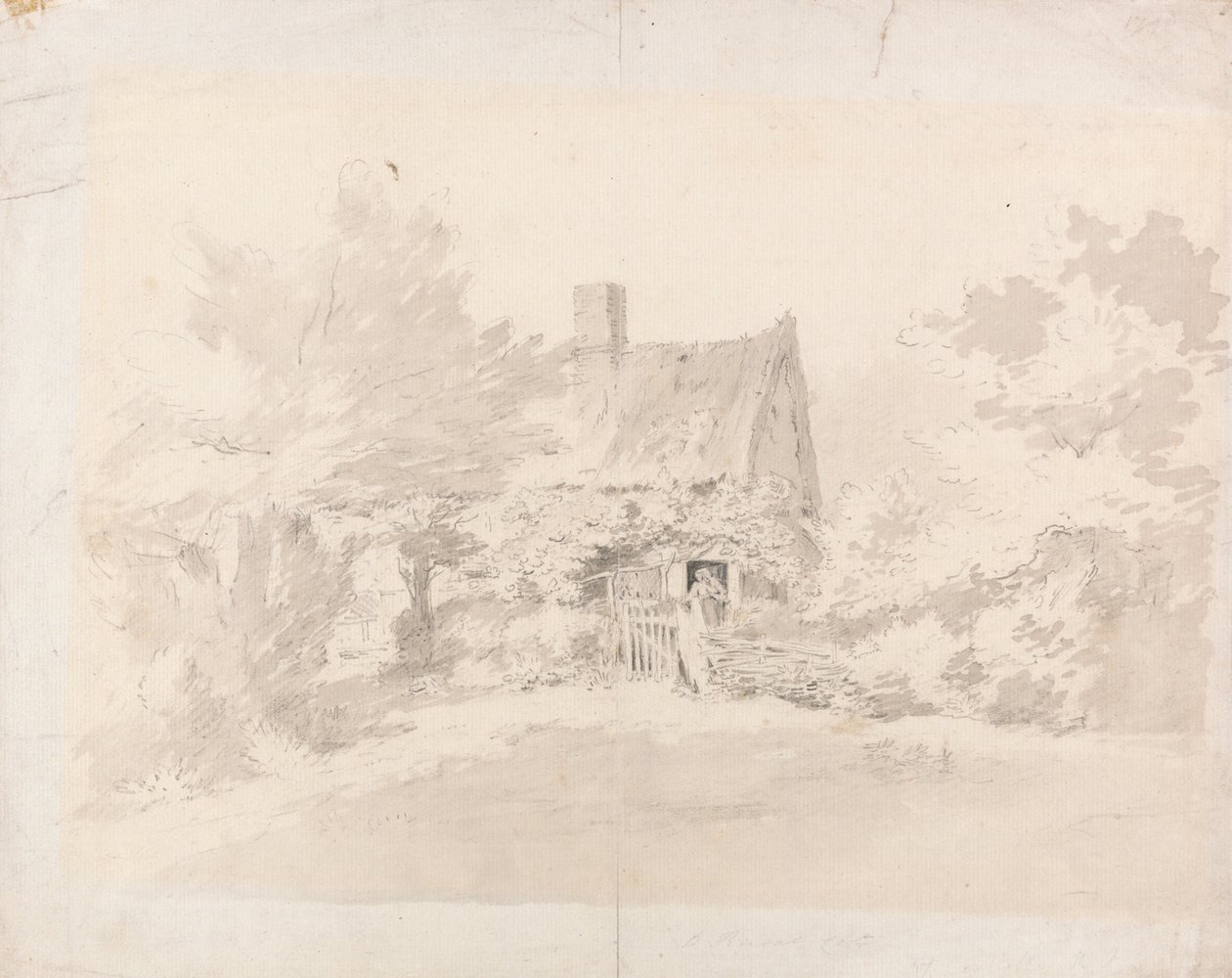 Mökki puiden keskellä tekijältä John Constable