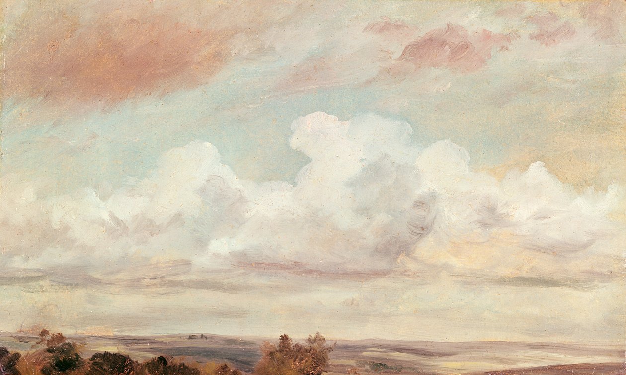 Cumulus-pilviä maiseman yllä, 1822 tekijältä John Constable