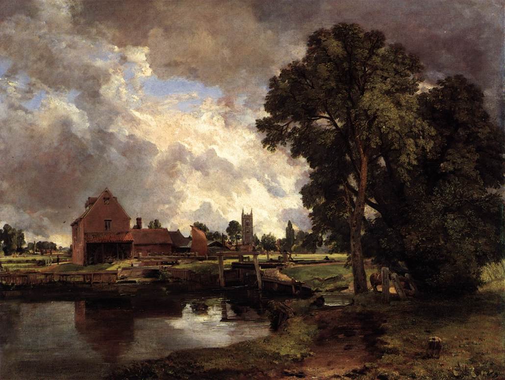 Dedhamin lukko ja mylly tekijältä John Constable
