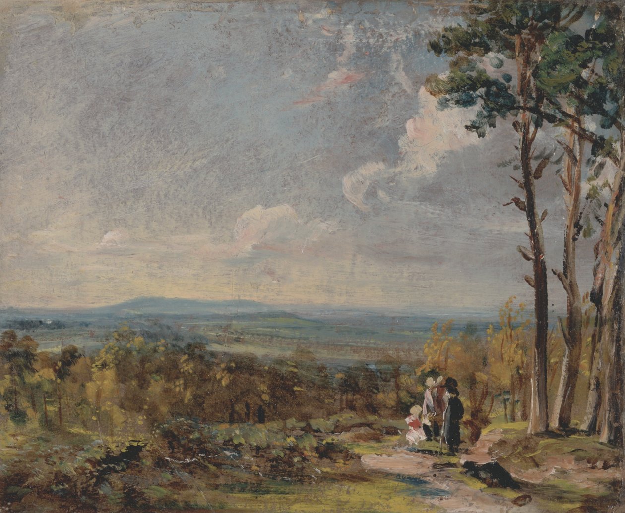Hampstead Heath katse kohti Harrowia tekijältä John Constable