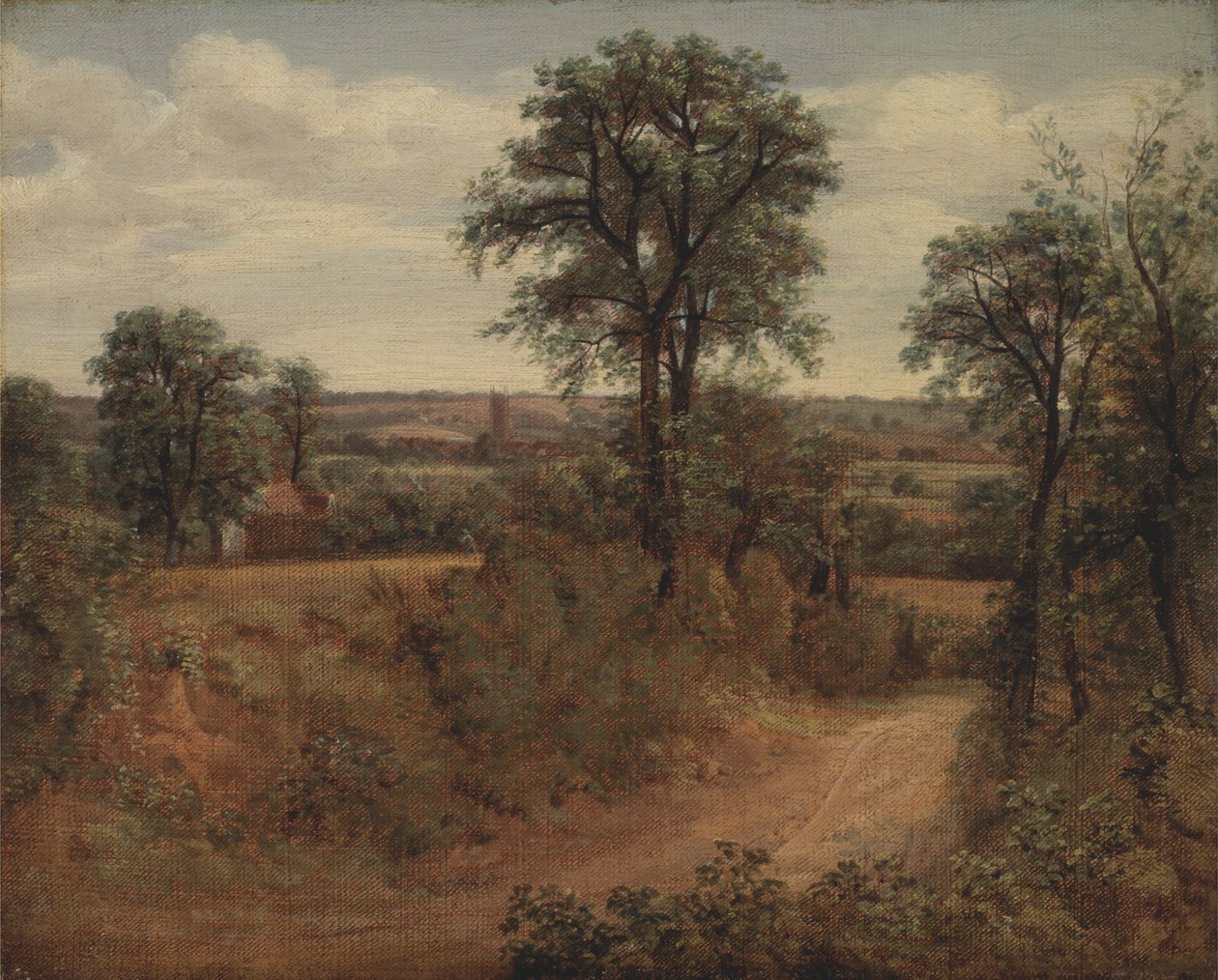 Lane lähellä Dedhamia tekijältä John Constable