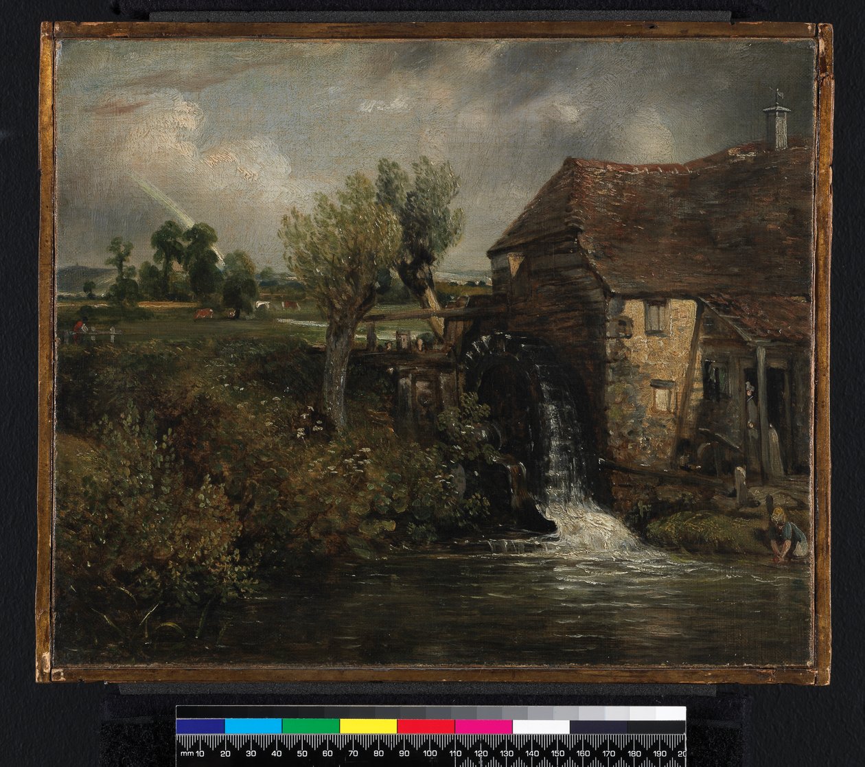 Parhamin mylly, Gillingham, Dorset, 1824. tekijältä John Constable