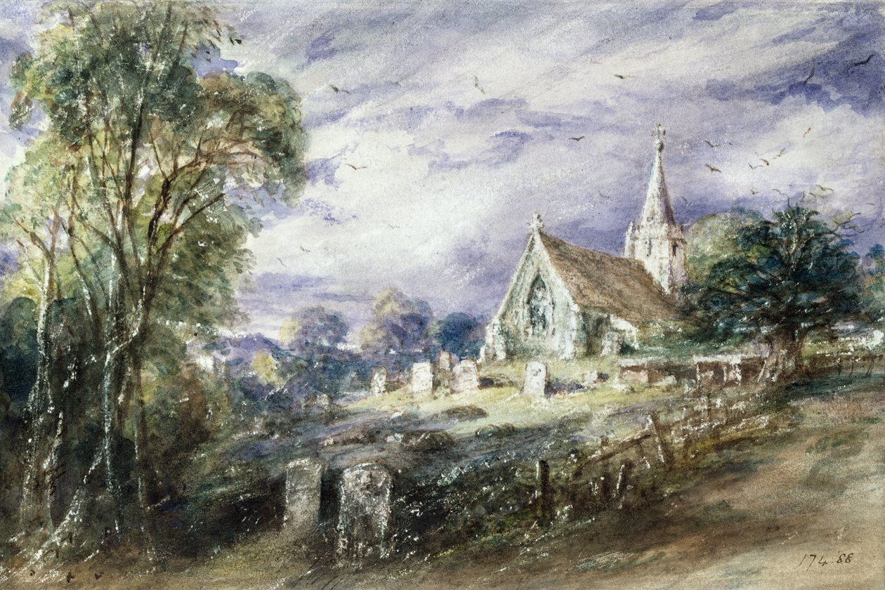 Stoke Pogesin kirkko tekijältä John Constable