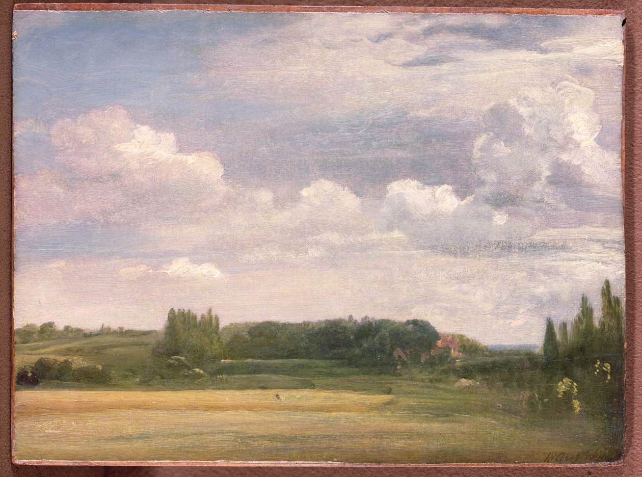 Näkymä kohti pappilaa, East Bergholt, 1813 tekijältä John Constable