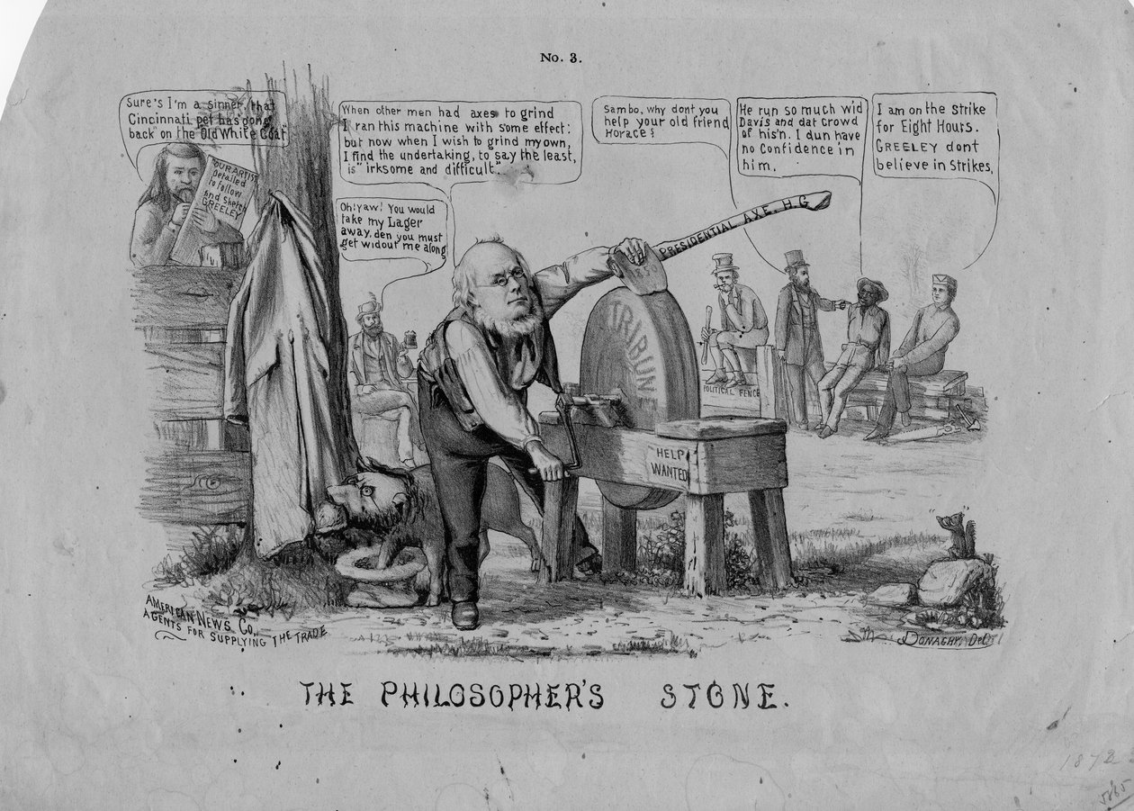 The philosophers stone, julkaisija American News Co., New York, noin 1872 tekijältä John Donaghy