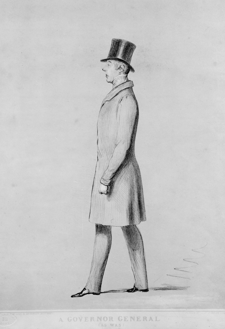 Kenraalikuvernööri, 1842 (litografia) tekijältä John Doyle