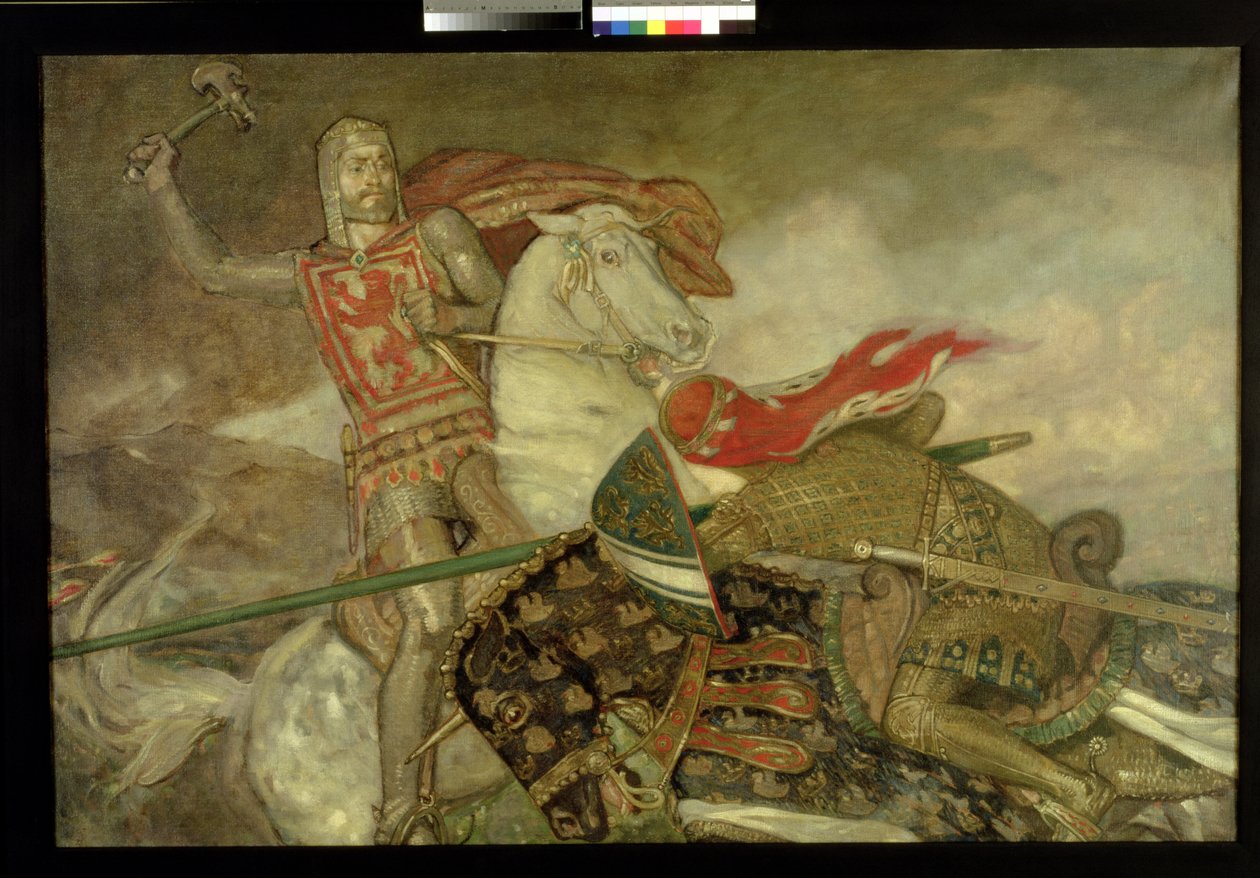 Bruce ja de Bohun, n. 1913–1914 tekijältä John Duncan