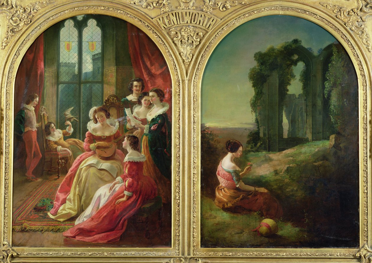 Kenilworth Castle - Menneisyys ja nykyisyys, 1854 tekijältä John Eaton Walker