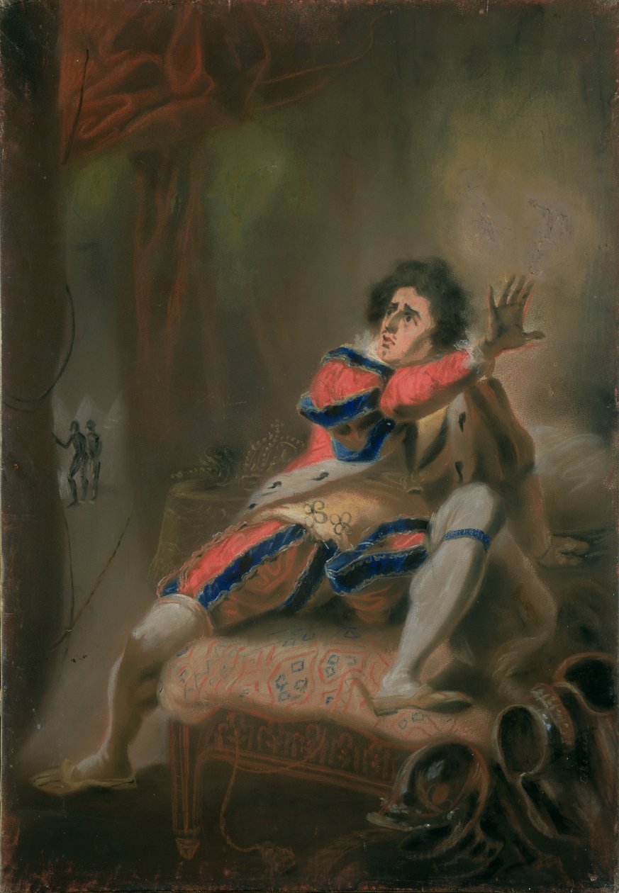 John Philip Kemble (1757-1823) Shakespearen Richard III:na (pastelli vellum) tekijältä John Eckstein