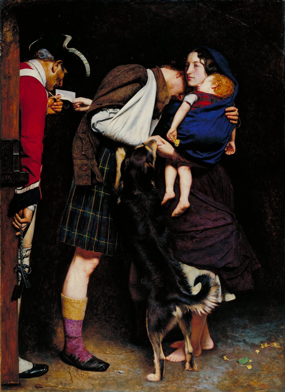 Vapautusjärjestys 1746 tekijältä John Everett Millais