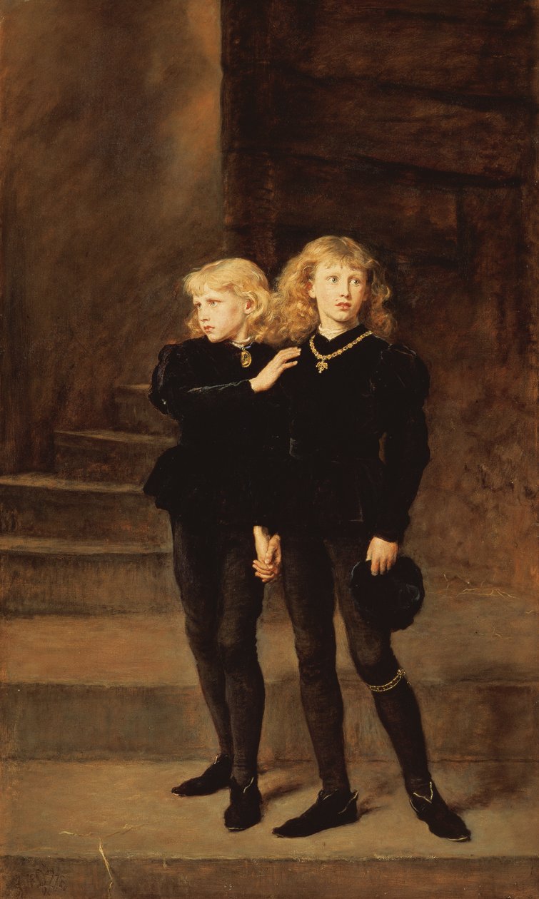 Prinssit Edward ja Richard tornissa, 1878 tekijältä John Everett Millais