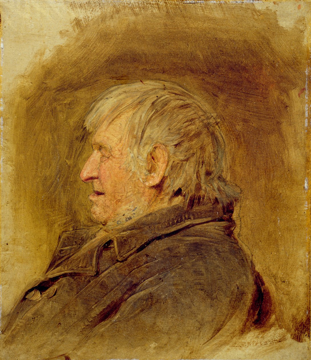 Ikääntyneen miehen profiilitutkimus, 1884 tekijältä John Faed