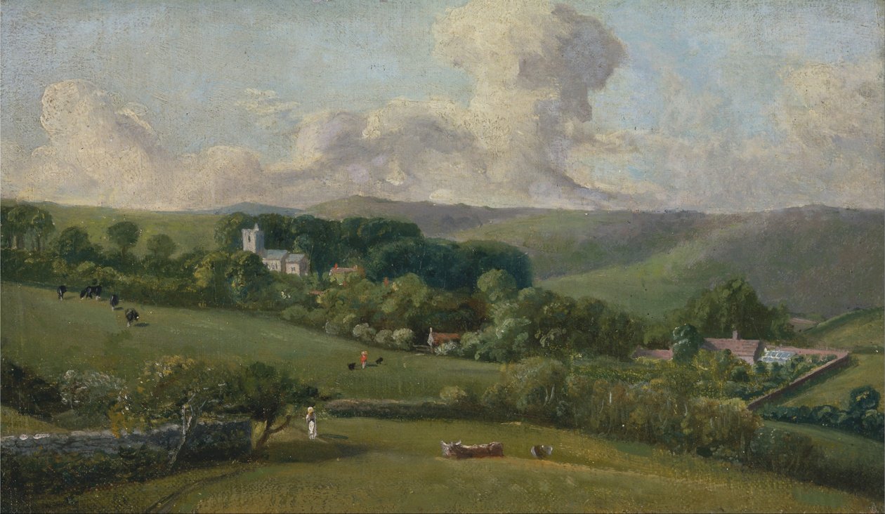 Osmington- Näkymä kylään tekijältä John Fisher