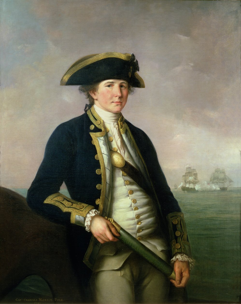 Kapteeni Charles Morice Pole, 1781 tekijältä John Francis Rigaud