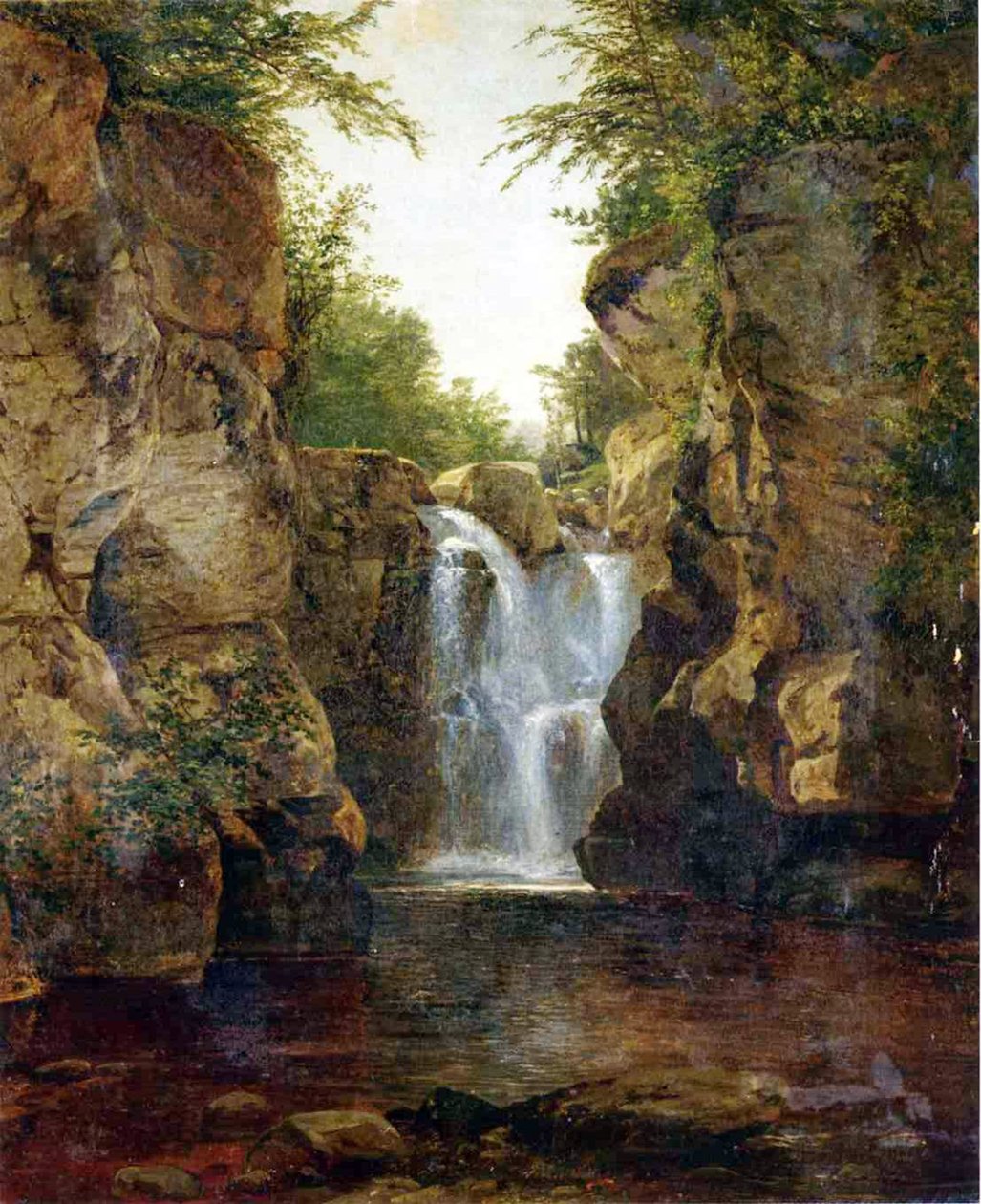 Poison Bash Falls, 1855-60 tekijältä John Frederick Kensett