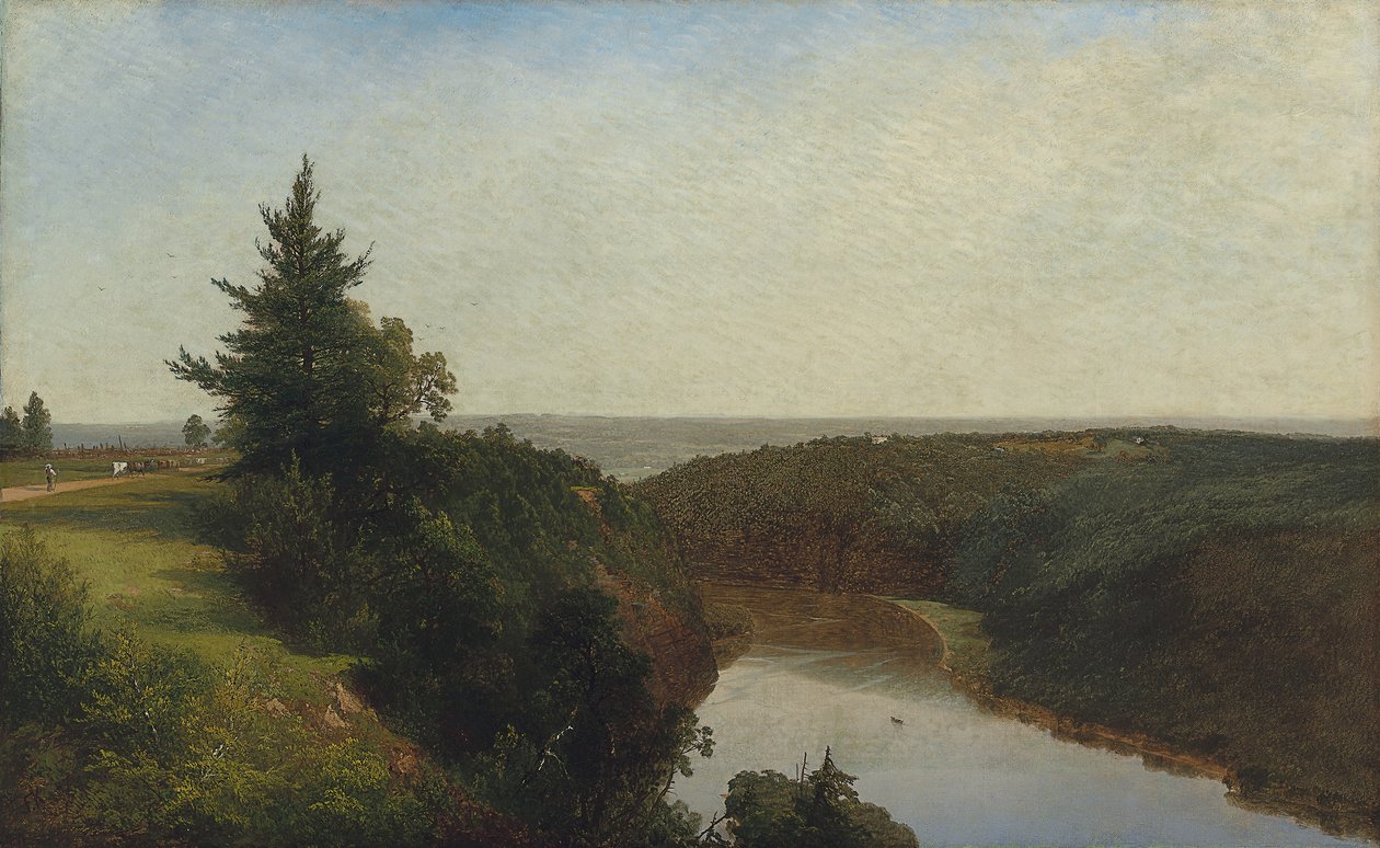 Näkymä Geneseen lähellä Morris-vuorta, 1857 tekijältä John Frederick Kensett