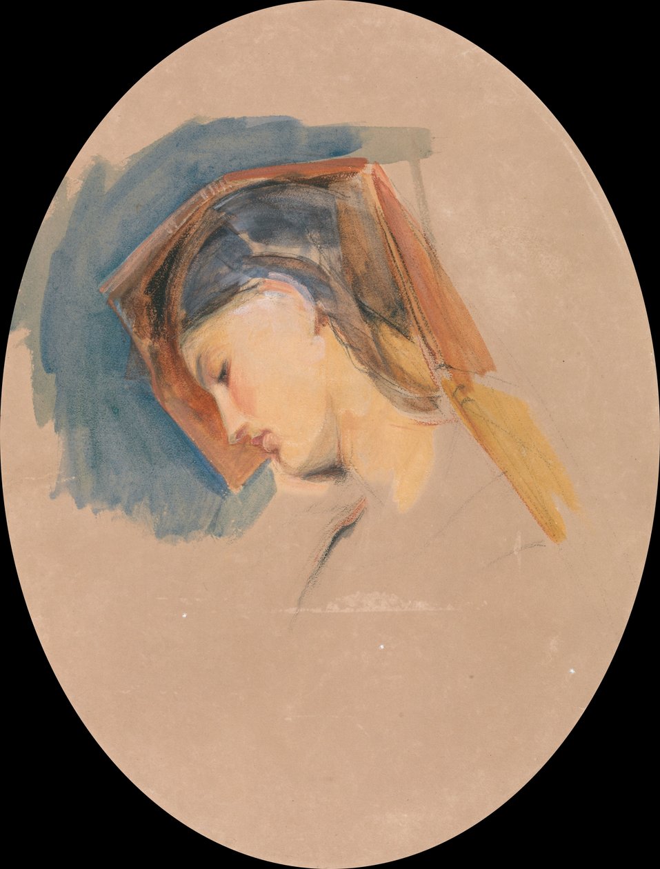 Nuoren naisen pää tekijältä John Frederick Lewis