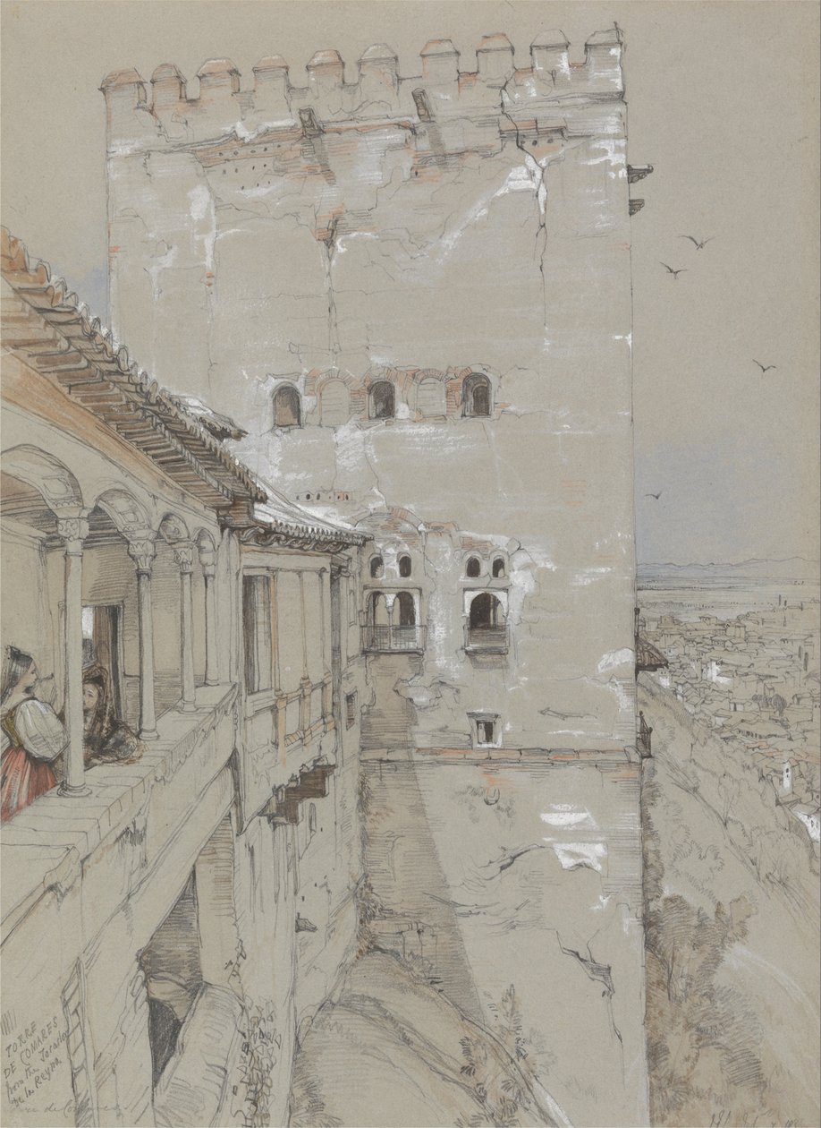 Comaresin torni, Alhambra, 1835 tekijältä John Frederick Lewis