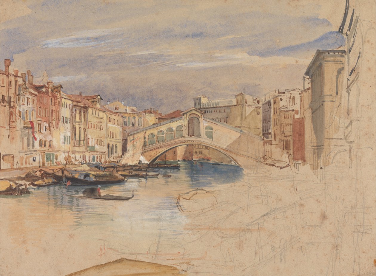 Venetsia- Suuri kanava ja Rialto tekijältä John Frederick Lewis