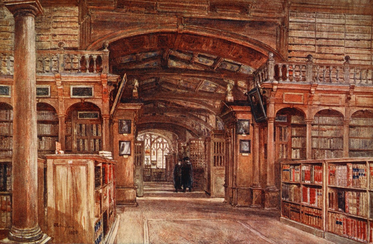 Bodleian-kirjaston sisustus, 1903 tekijältä John Fulleylove
