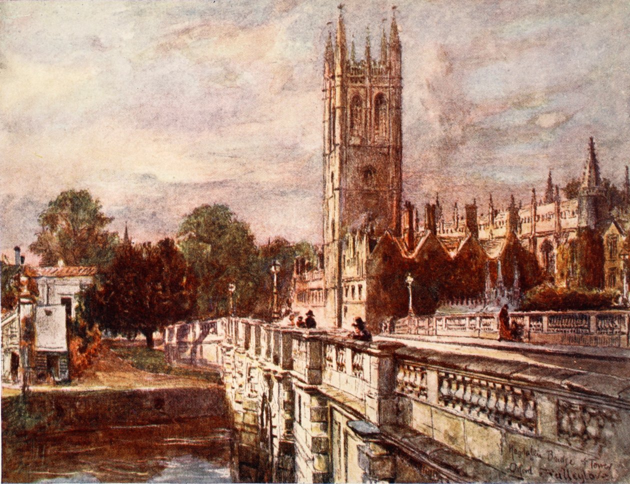 Magdalenan torni ja silta, 1903 tekijältä John Fulleylove