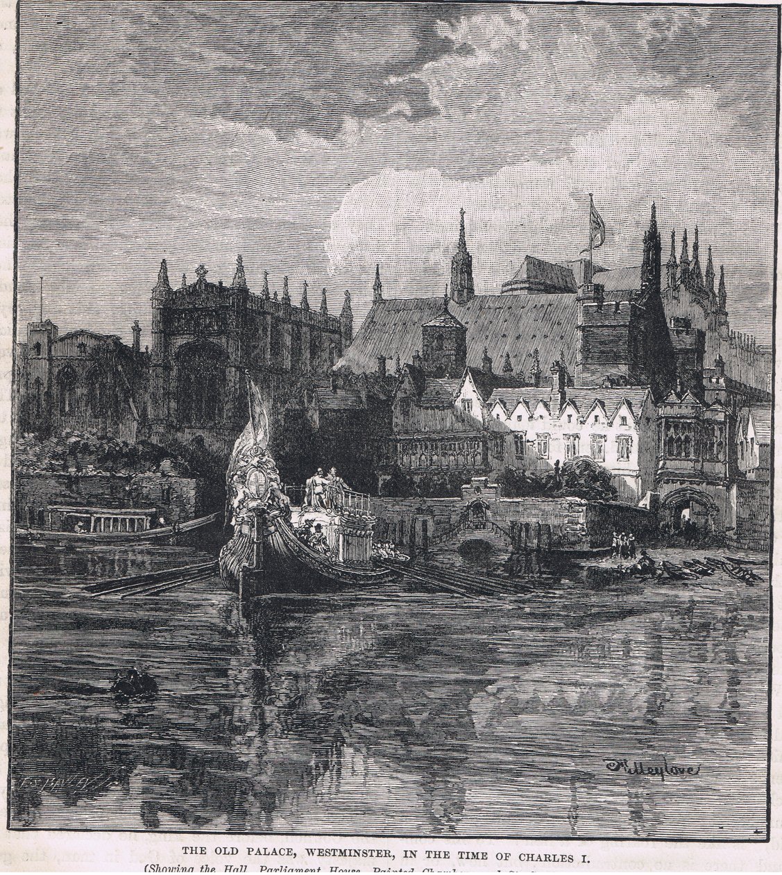 Westminsterin palatsi Charles I:n aikana 1604 tekijältä John Fulleylove