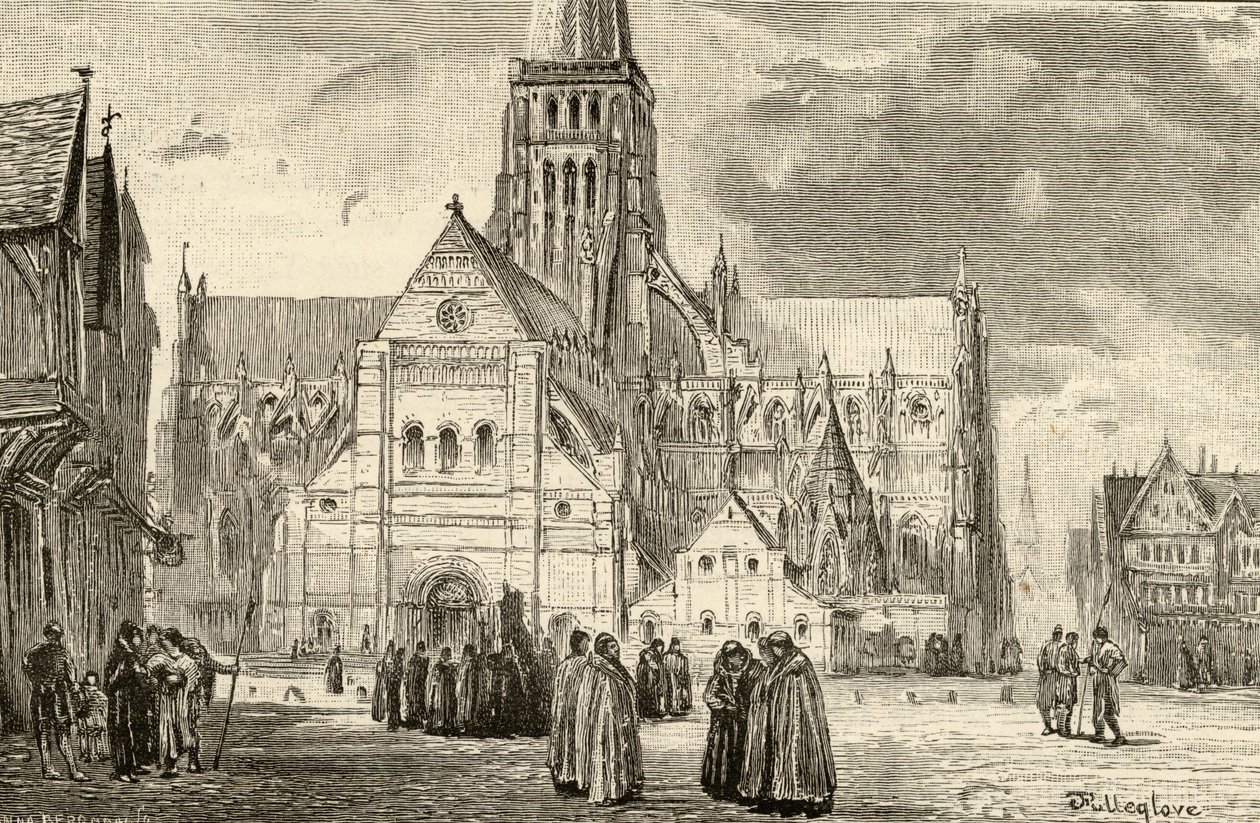 Näkymä vanhalle St. Paulin katedraalille tekijältä John Fulleylove