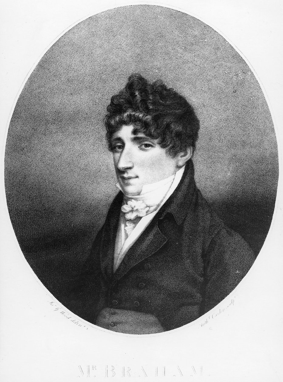 John Braham, kaiverrus Anthony Cardon, 1806 tekijältä John George Wood