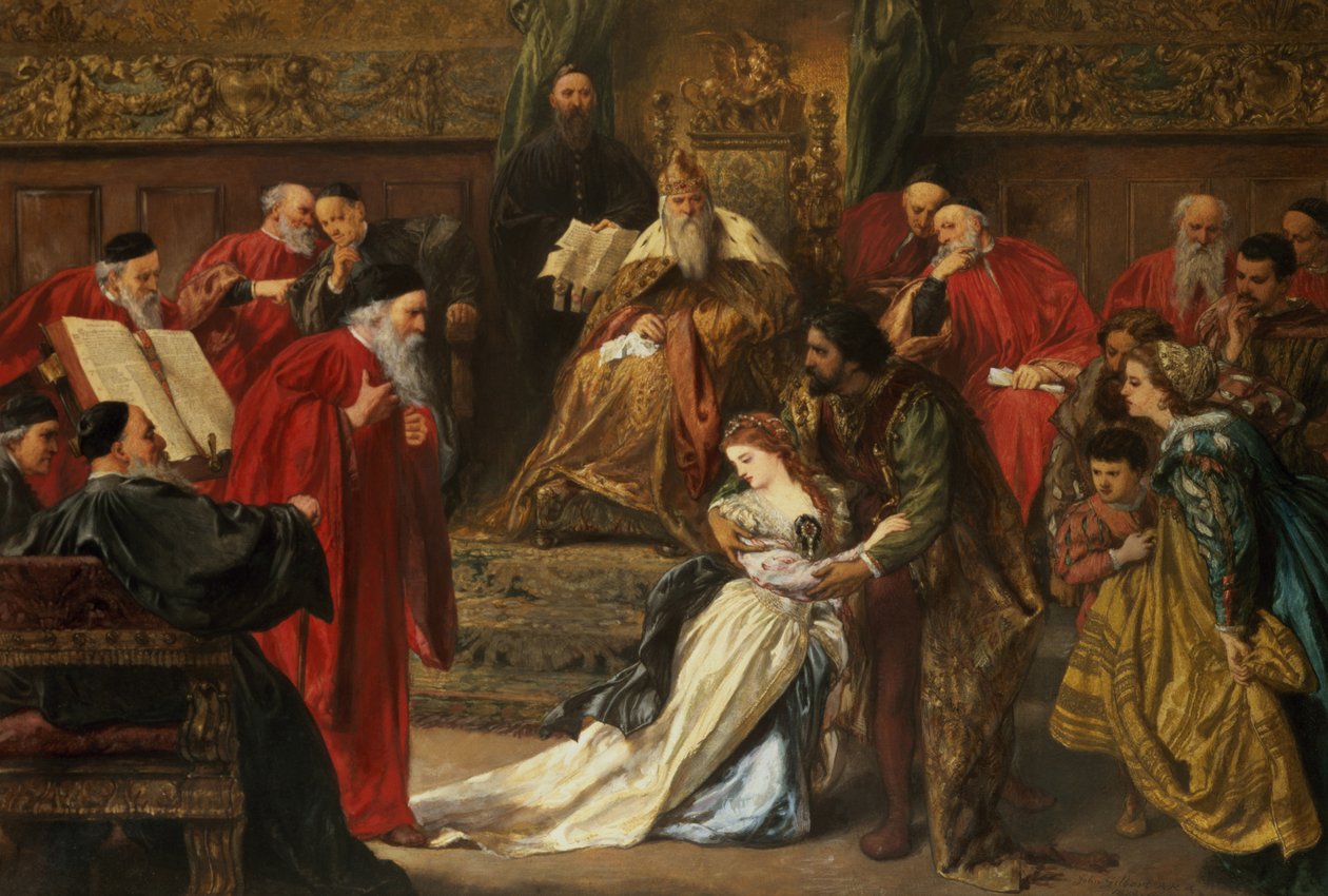 Cordelia kuningas Learin hovissa, 1873 tekijältä John Gilbert
