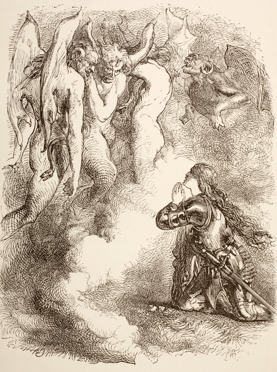 Joan la Pucelle ystäviensä hylkäämä, 1890 tekijältä John Gilbert