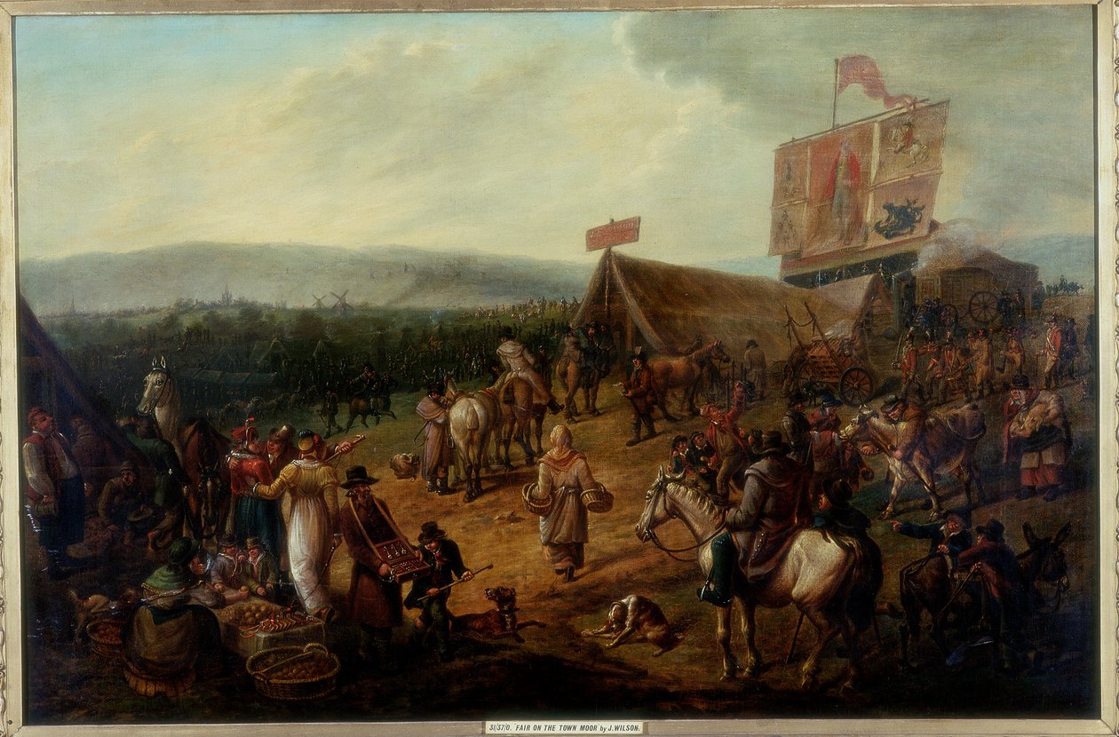 Fair on the Town Moor, Newcastle, n. 1810 tekijältä John Glen Wilson