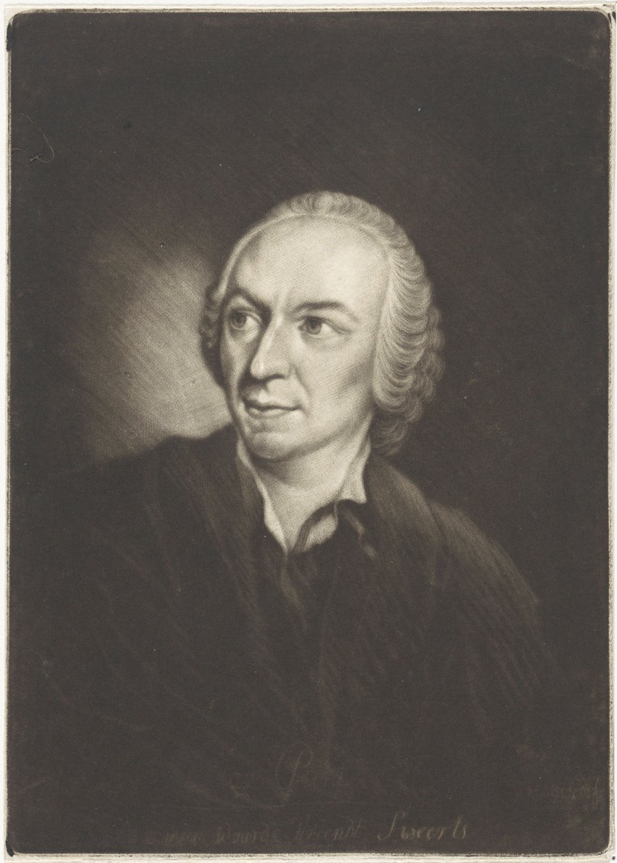 Taidemaalari Jan Puntin muotokuva (mezzotint) tekijältä John Greenwood