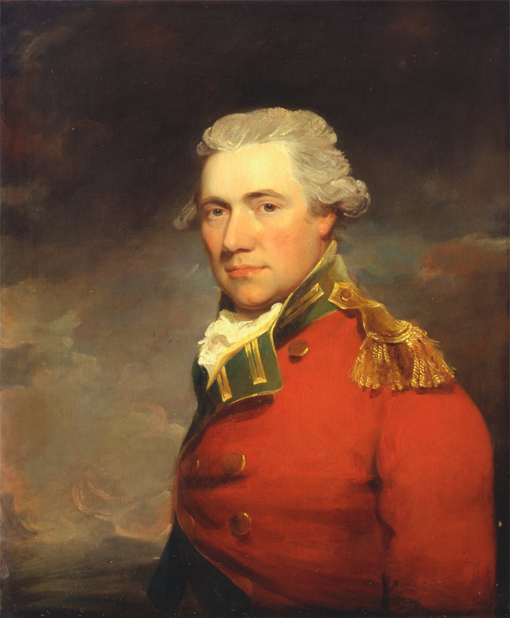 Tuntematon brittiläinen upseeri, luultavasti 11. (North Devonshire) jalkaväkirykmentistä, n. 1800 tekijältä John Hoppner