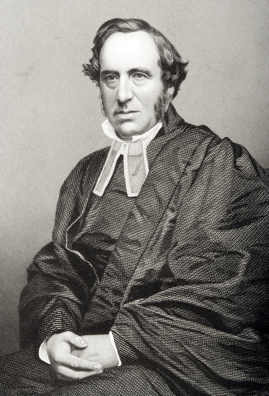 Richard Chenevix Trench (1807-86) kaiverrettu D.J. Pound valokuvasta, Lontoossa 1860 julkaistusta The Drawing-Room of Eminent Personages, Volume 2 tekijältä John Jabez Edwin Paisley Mayall