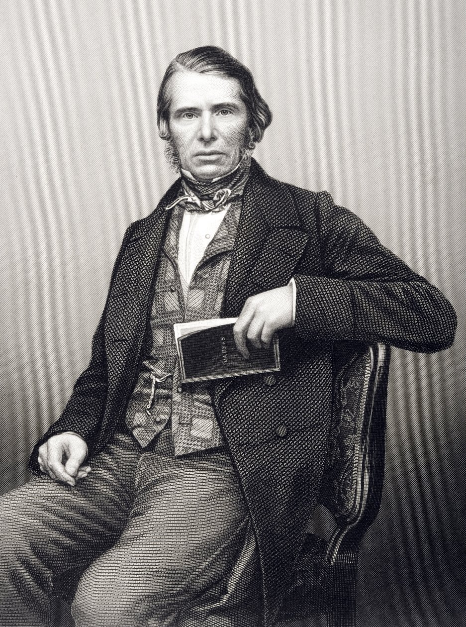 Sir Charles Edward Trevelyan (1807-86), D.J. Poundin valokuvasta kaiverrettu, Lontoossa 1860 julkaistusta teoksesta "The Drawing-Room of Eminent Personages, Volume 2". tekijältä John Jabez Edwin Paisley Mayall