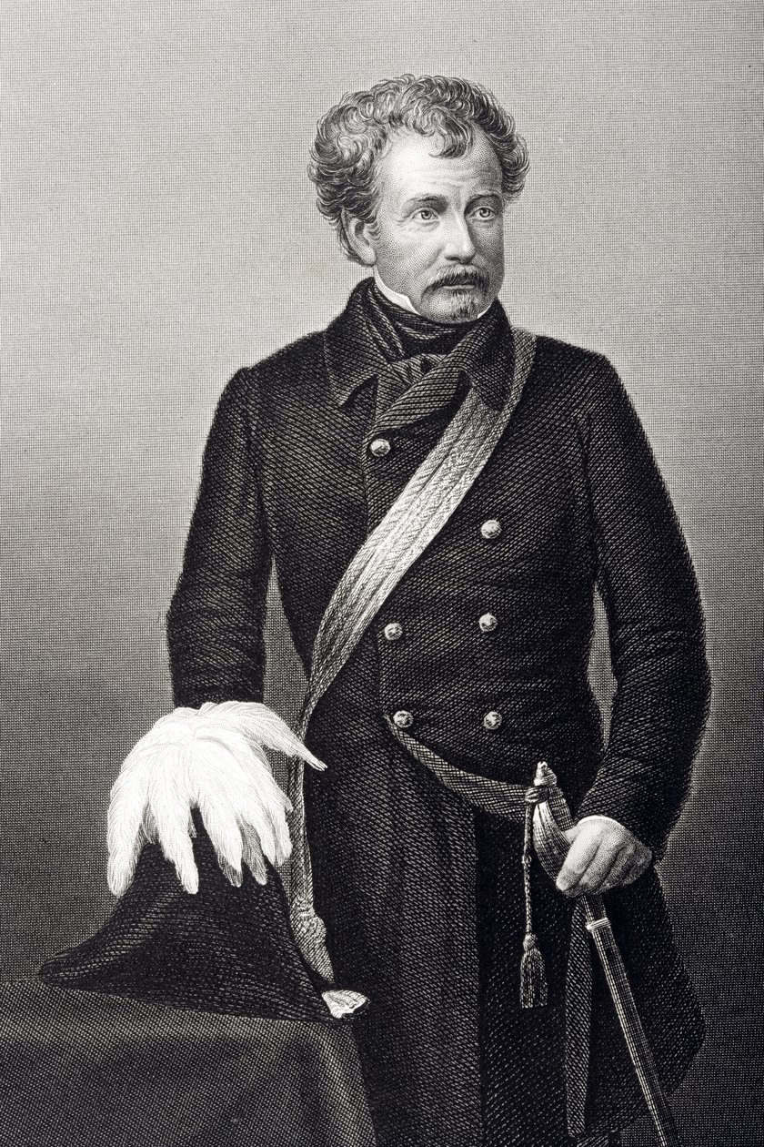 Sir Colin Campbell (1792-1863) Lord Clyde, kaiverrus D.J. Pound valokuvasta, Lontoossa 1860 julkaistusta The Drawing-Room of Eminent Personages, Volume 2 tekijältä John Jabez Edwin Paisley Mayall