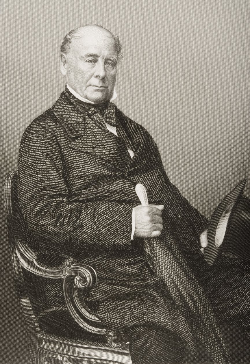 Thomas Chandler Haliburton (1796-1865), kaiverrus D.J. Pound valokuvasta, Lontoossa 1860 julkaistusta The Drawing-Room of Eminent Personages, Volume 2 tekijältä John Jabez Edwin Paisley Mayall