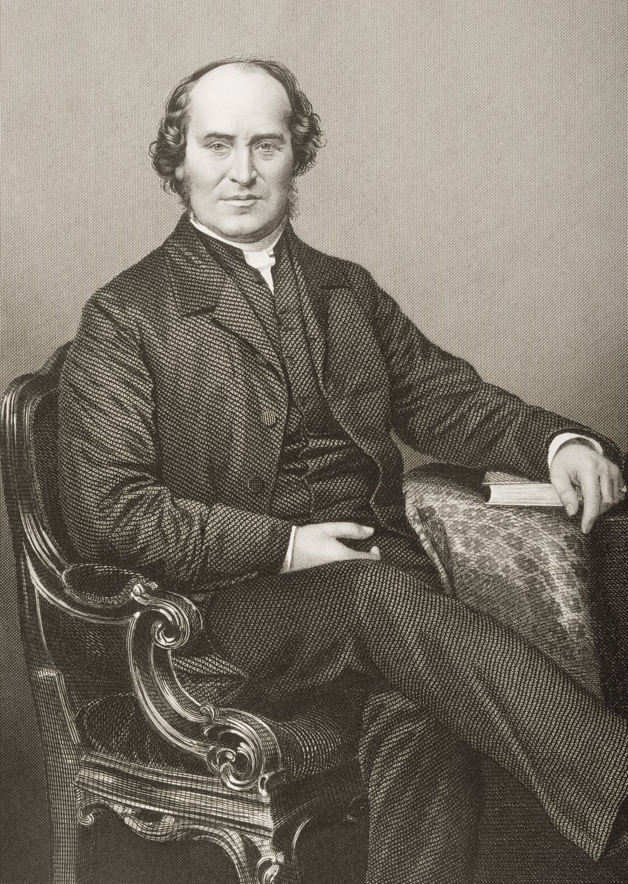 William Weldon Champneys (1807-75), kaiverrus D.J. Pound valokuvasta, Lontoossa 1860 julkaistusta The Drawing-Room of Eminent Personages, Volume 2 tekijältä John Jabez Edwin Paisley Mayall