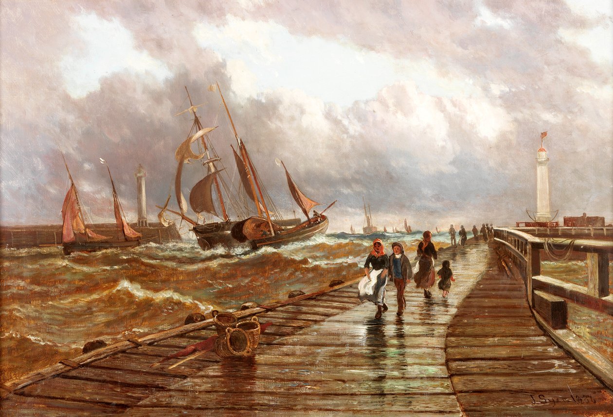 Sunderland Piers, 1843, 1886 tekijältä John James Syer