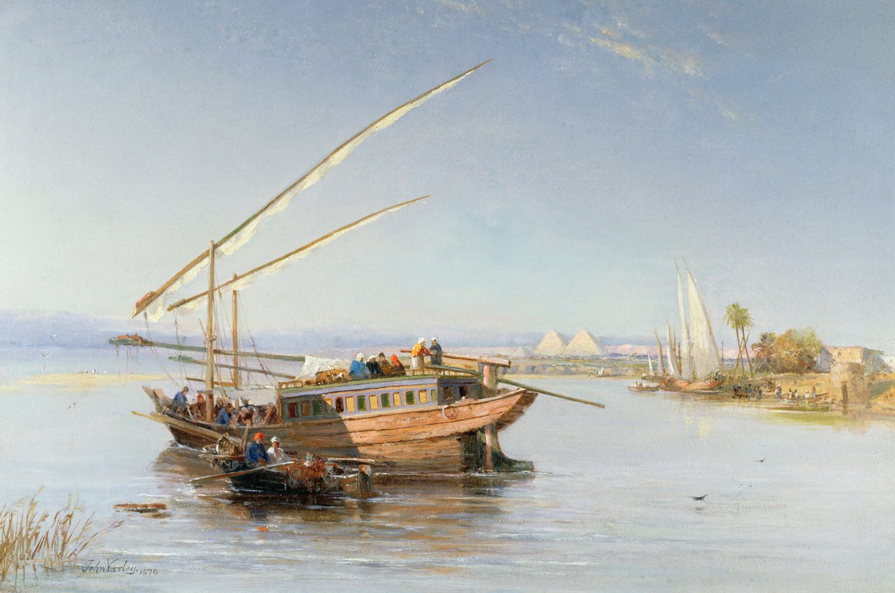 Feluckas Niilillä, 1879 tekijältä John Jnr. Varley