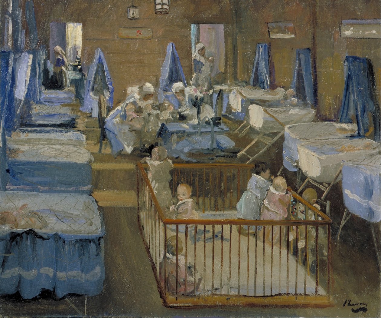 Lady Henrys Crêche, Woolwich tekijältä John Lavery