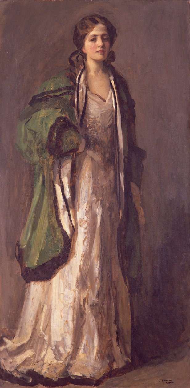 Muotokuva naisesta vihreässä takissa, 1903 tekijältä John Lavery