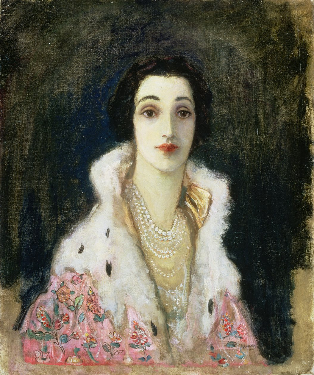 Muotokuva Rocksavagen kreivitärestä (Sybil Sassoon) 1922 tekijältä John Lavery