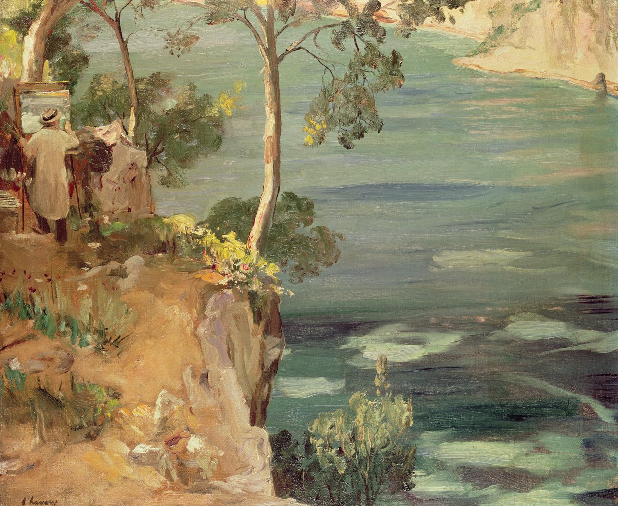 Sininen lahti: Churchill Rivieralla tekijältä John Lavery