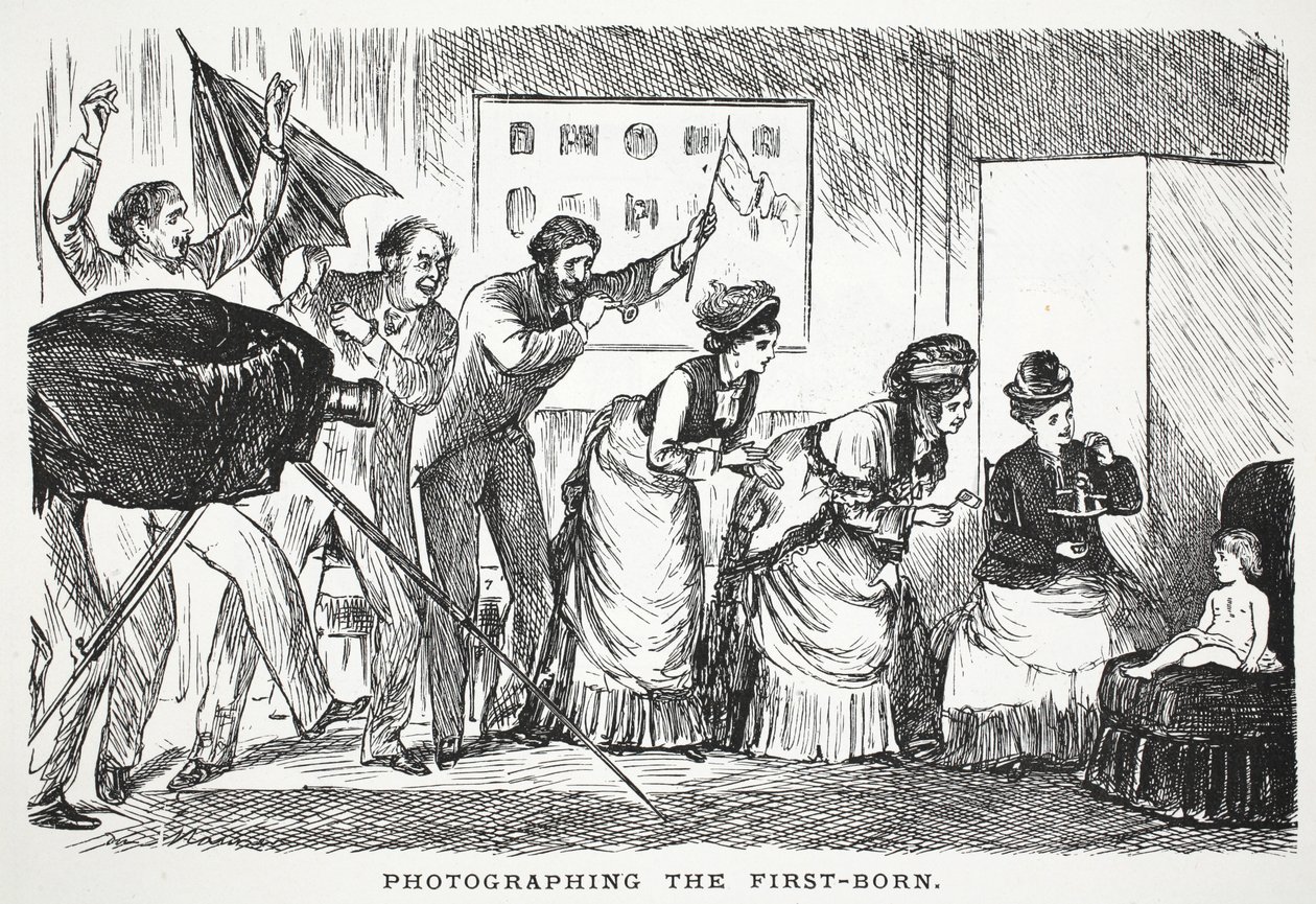 Esikoisen valokuvaaminen tekijältä John Leech