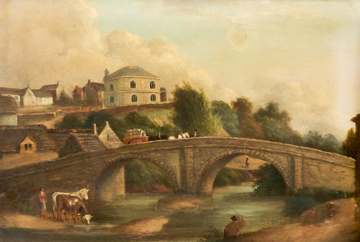 St Georgesin kirkko, Stalybridge, noin 1820–1840 tekijältä John Lees