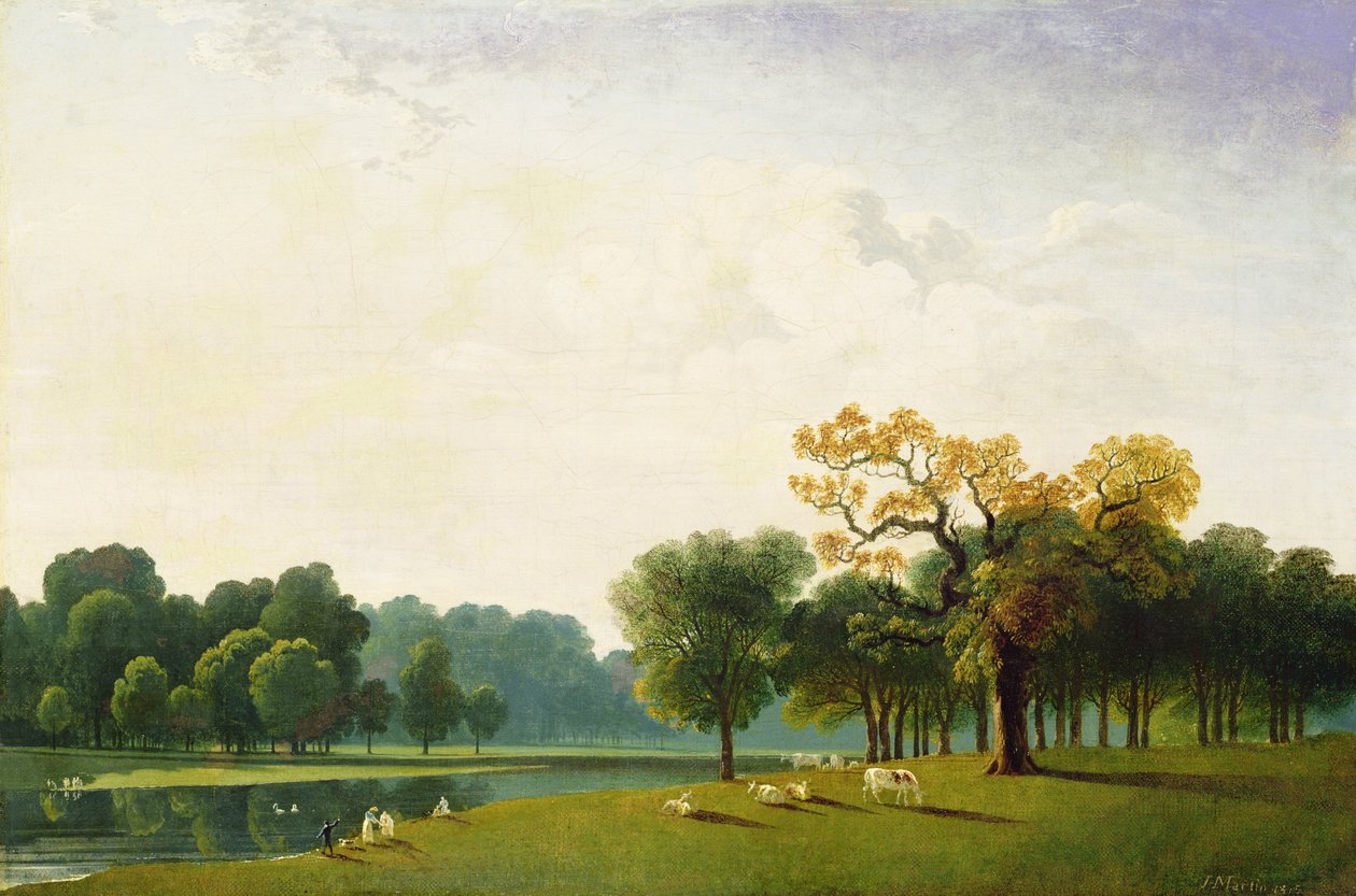 Näkymä Serpentiinille, 1815 tekijältä John Martin