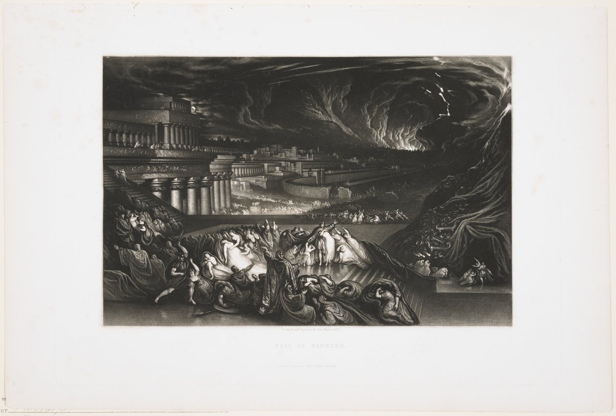 Niniven syksy, 1826 tekijältä John Martin