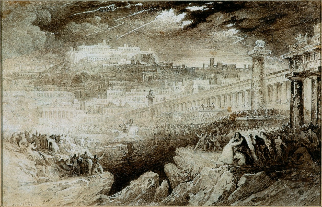 Marcus Curtius (kynä ja wc paperilla) tekijältä John Martin
